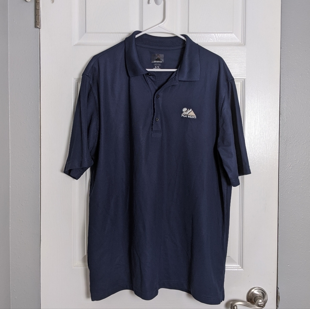 Greg Norman PGA West‎ Navy Blue Golf Polo Men's Size XL